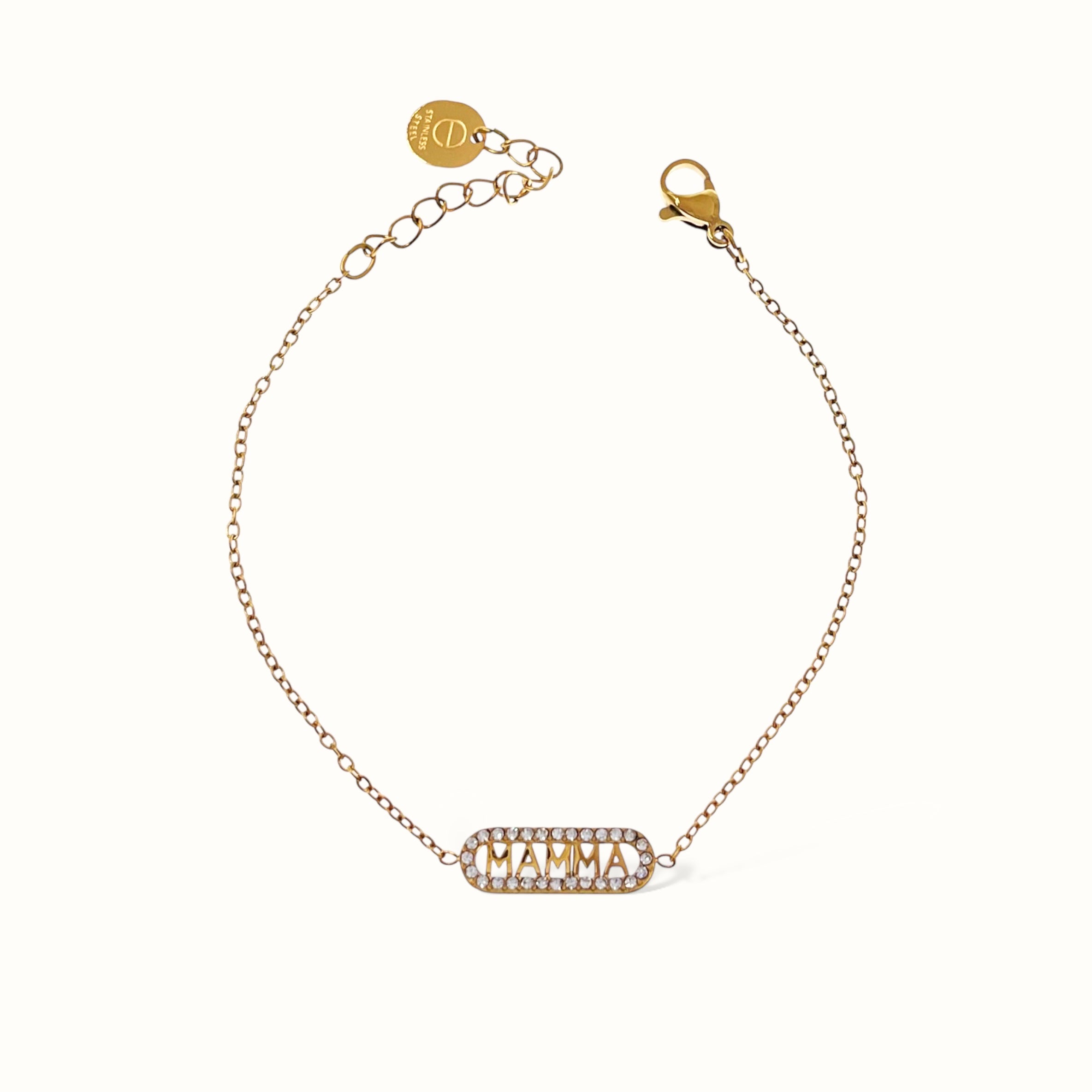 Bracciale acciaio inox mamma