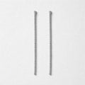 Orecchini acciaio inox filo strass