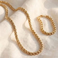 Collana regolabile acciaio corda