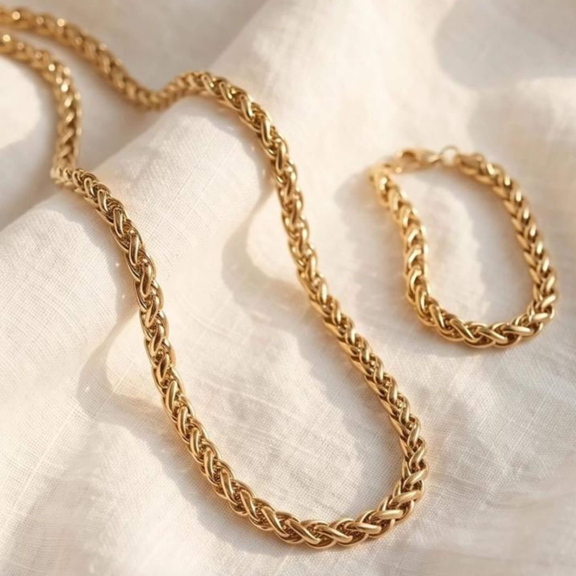 Collana regolabile acciaio corda