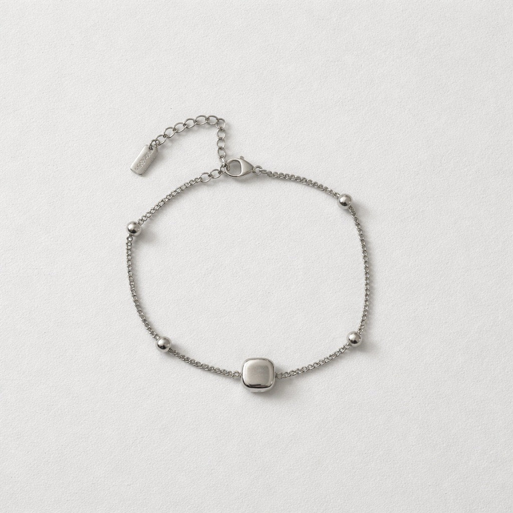 Bracciale acciaio inox quadratino Boldeanu