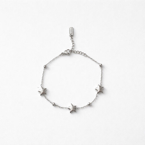 Bracciale acciaio inox stelline Gold