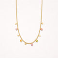 Collana acciaio inox snake con punti luce colorati