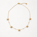 Collana in acciaio inox con stelle marine