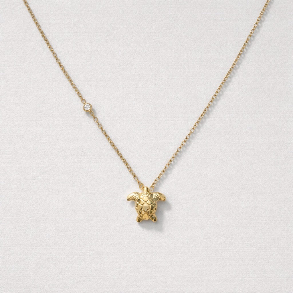 Collana acciaio inox tartaruga