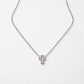 Collana acciaio inox con mini croce