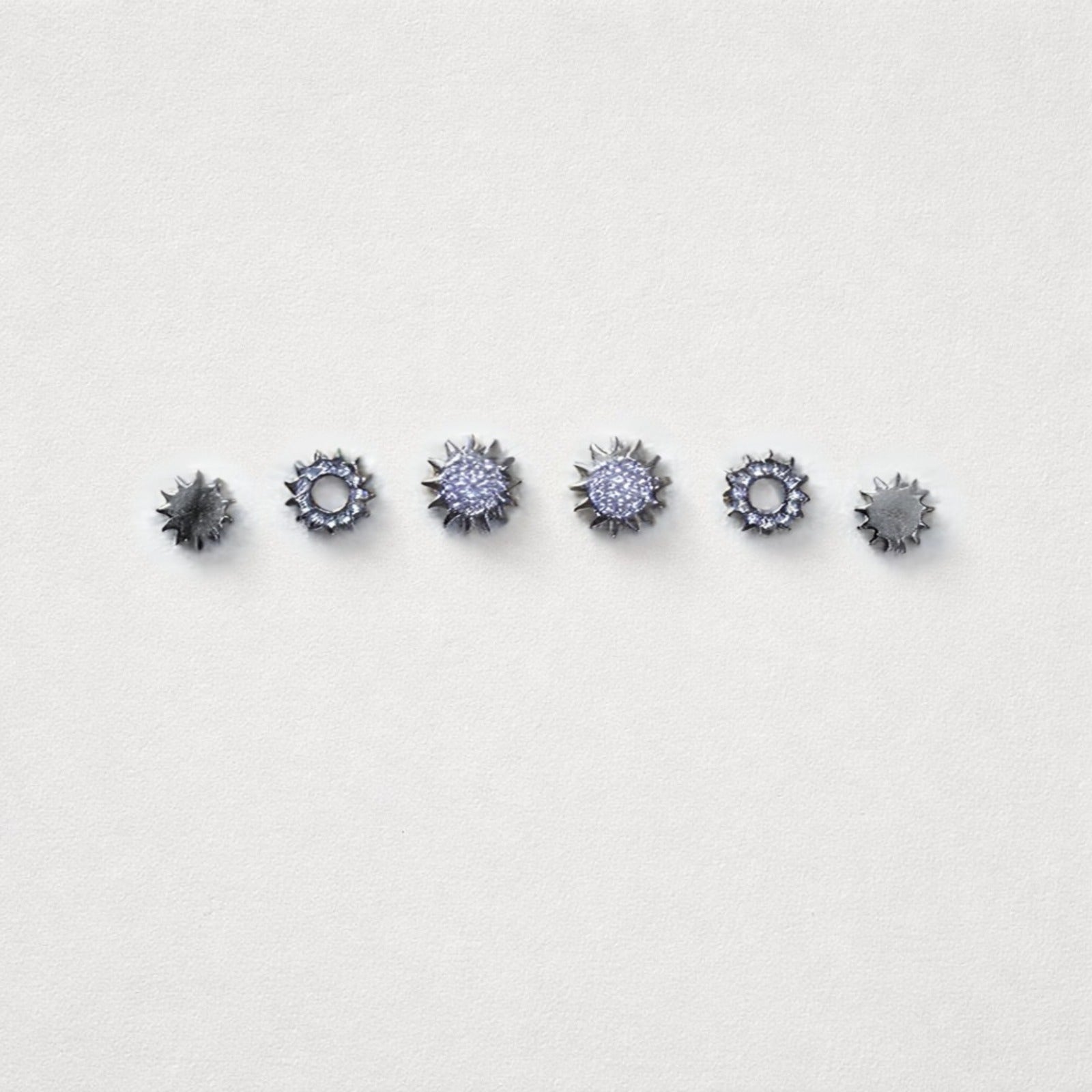 Set di 3 paia di orecchini acciaio inox con strass