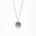 Collana acciaio inox con ciondolo mondo