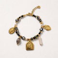 Bracciale acciaio inox con charms
