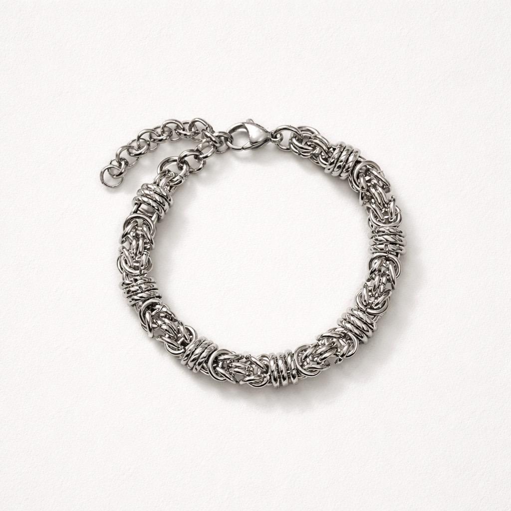 Bracciale intrecciato in acciaio inox
