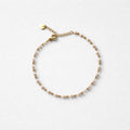 Bracciale extra fino acciaio inox con perline