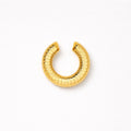 Ear Cuff acciaio inox rigato