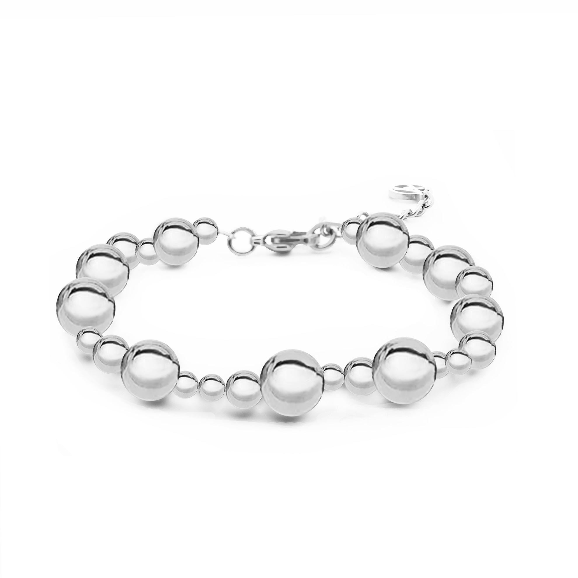 Bracciali acciaio inox palline