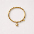 Bracciale elastico acciaio inox con tartaruga pendente