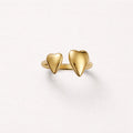 Anello acciaio inox regolabile doppio cuore