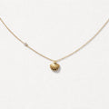 Collana acciaio inox conchiglia e punto luce