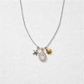 Collana in acciaio inox con charms marini
