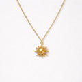 Collana acciaio inox con sole pendente