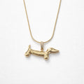 Collana regolabile acciaio bassotto strass