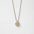Collana regolabile acciaio cuore con punto luce