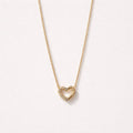 Collana regolabile acciaio cuore