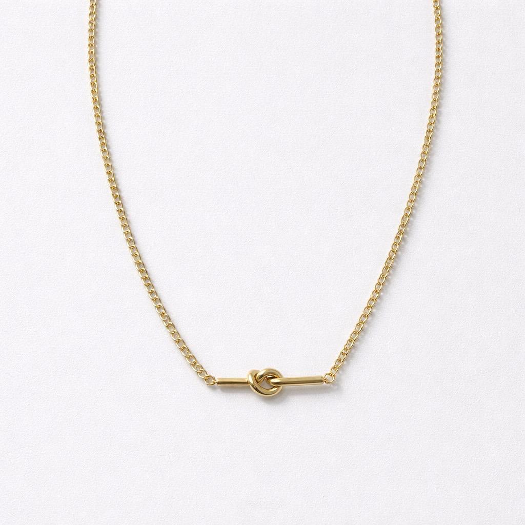Collana regolabile acciaio nodo catena