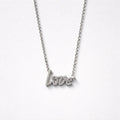 Collana regolabile acciaio love