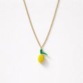 Collana regolabile acciaio limone