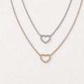 Collana tennis cuoricini