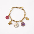 Bracciale regolabile fiori