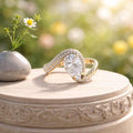 Anello acciaio con zirconi