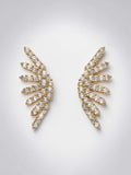 Orecchini lobo ventaglio strass