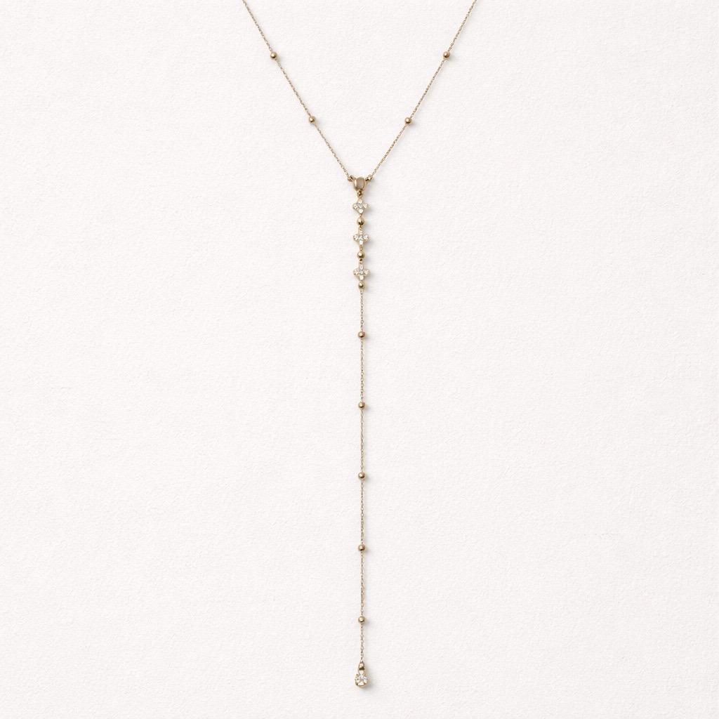 Collana lunga acciaio da schiena