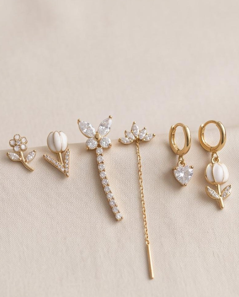 Orecchini Olivia set 6 pezzi