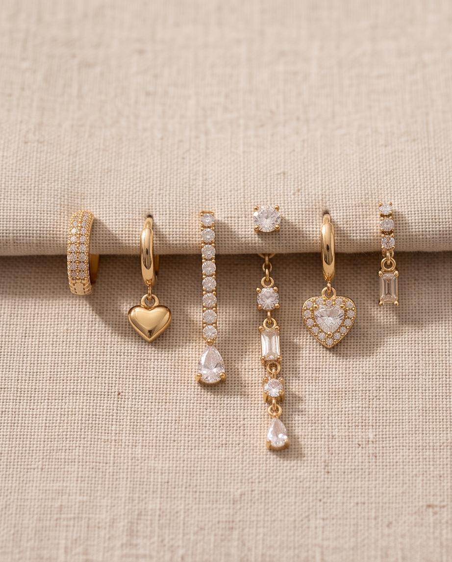 Orecchini Gemma set 6 pezzi