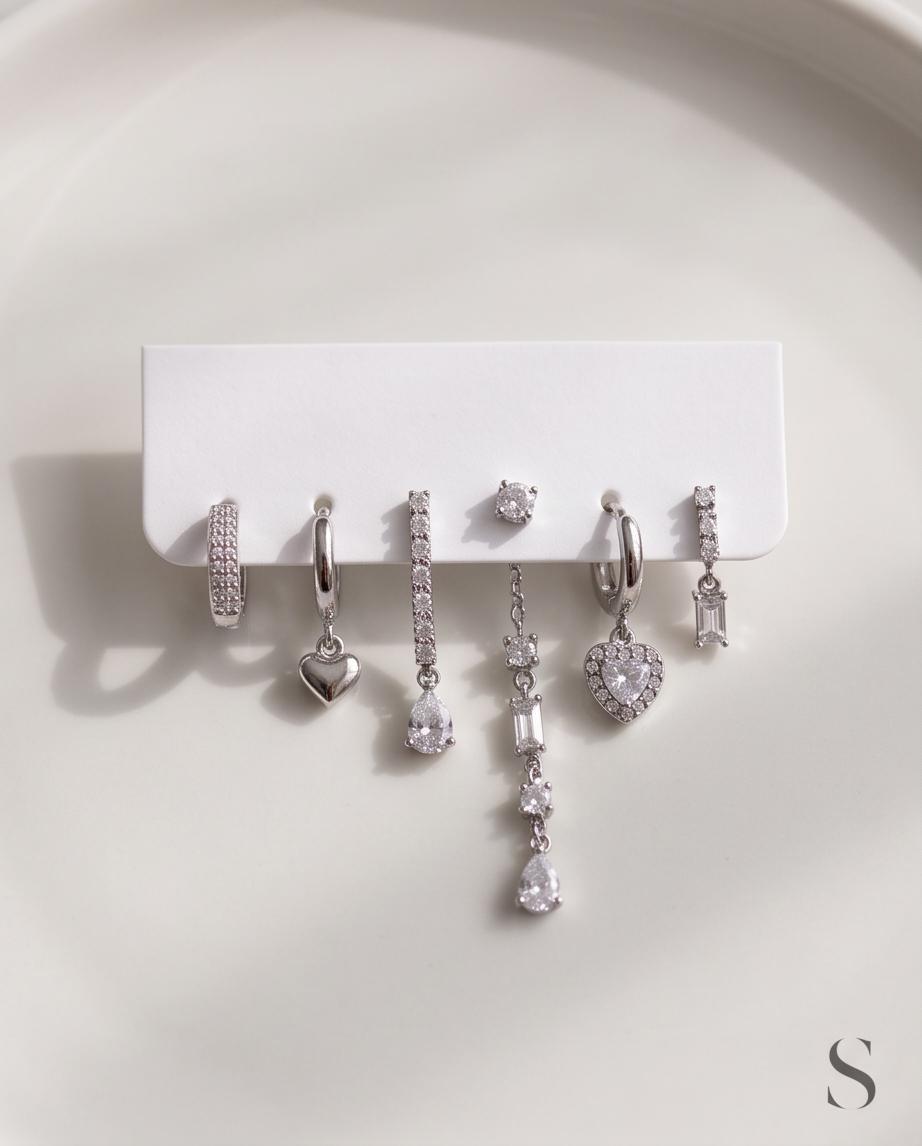 Orecchini Gemma set 6 pezzi