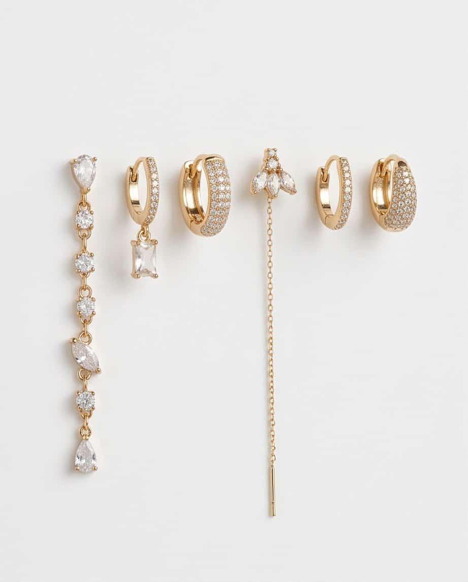 Orecchini Lumi set 6 pezzi