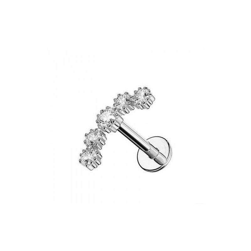 Helix acciaio inox 5 zirconi
