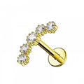 Helix acciaio inox 5 zirconi